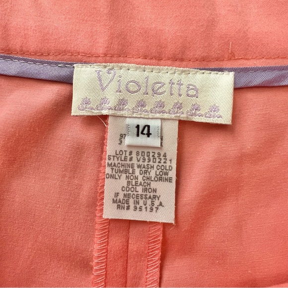 Violetta (boutique) Peachy Coral Shorts - Picture 6 of 8